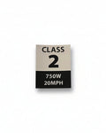 Class 2 E-Bike Stickers