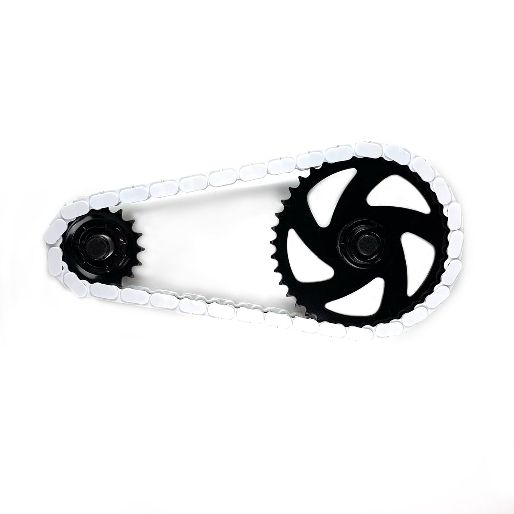 White Chain Caps